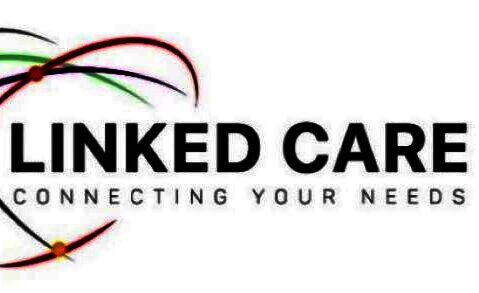 Logo von Linked Care mit dem Slogan „Connecting Your Needs“.