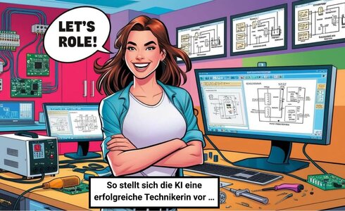 Sujet des Girls TECH UP Role Model Awards 2025, KI generiert