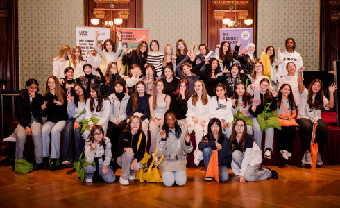 Schülerinnen bei Girls! TECH UP in Wien